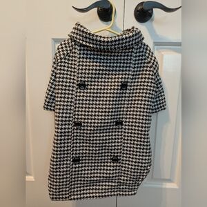 Shaya The British Are Coming Dog Jacket In Hounds tooth, XL